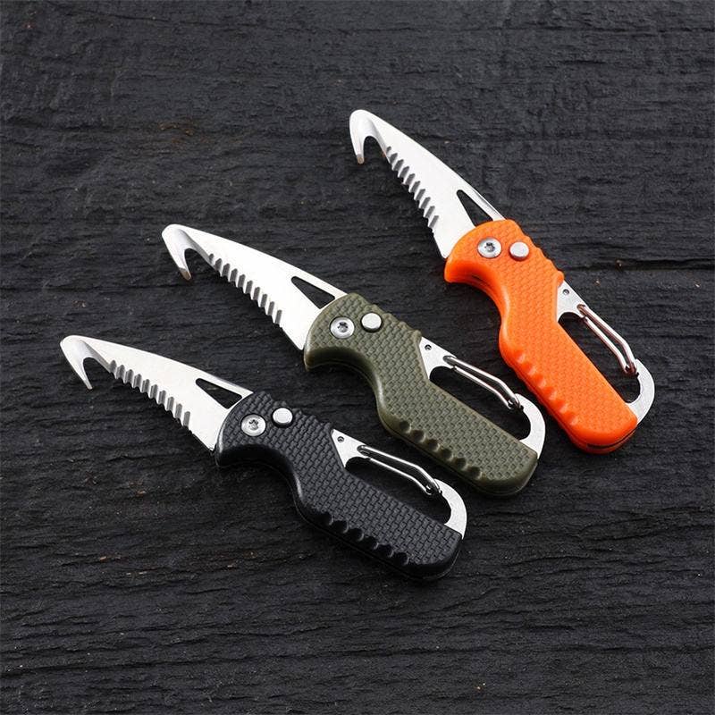 EDC Pocket Folding Knife Keychain Knives, Box Seatbelt cutter