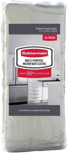 Rubbermaid Microfiber Cloth Towels, 24 Pack