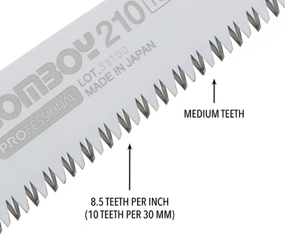 Silky GomBoy Professional Folding Saw 210mm Medium Teeth