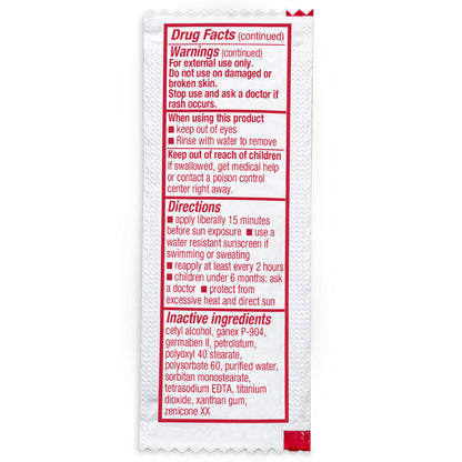 Sunscreen Pouch, 3.5 g. (.123 oz.), 1 each
