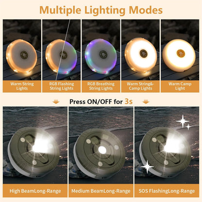 Camping string lights 29.5 ft.