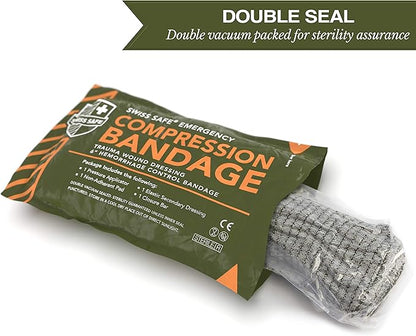 6 Inch Israeli Bandages Trauma Kit - single