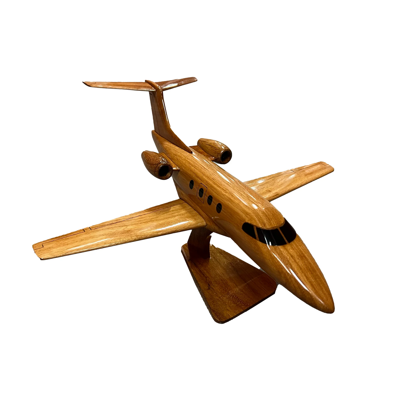 Embraer Phenom EV-100 ( EV100 ) Mahogany Wood Desktop Airplane Model