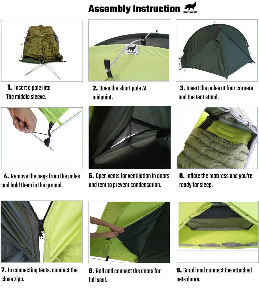 Rhinowolf all-in-one tent