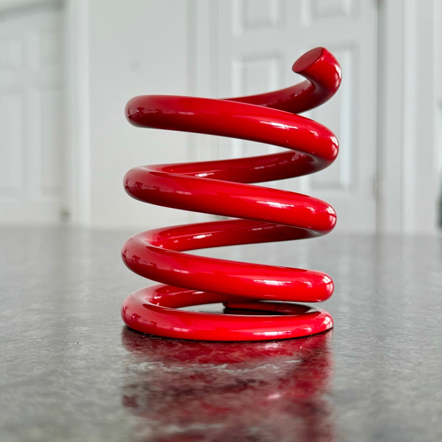 Spring Powder Coated Aviation Art Modern Mid Century Pencil Pen Holder (3-3/4 Inches)