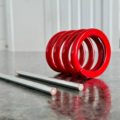 Spring Powder Coated Aviation Art Modern Mid Century Pencil Pen Holder (3-3/4 Inches)