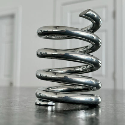 Spring Powder Coated Aviation Art Modern Mid Century Pencil Pen Holder (3-3/4 Inches)