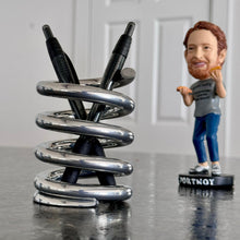 Spring Powder Coated Aviation Art Modern Mid Century Pencil Pen Holder (3-3/4 Inches)