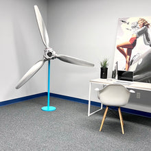 3-Bladed McCauley Cessna 76" Brushed Aluminum Airplane Propeller Wall Display