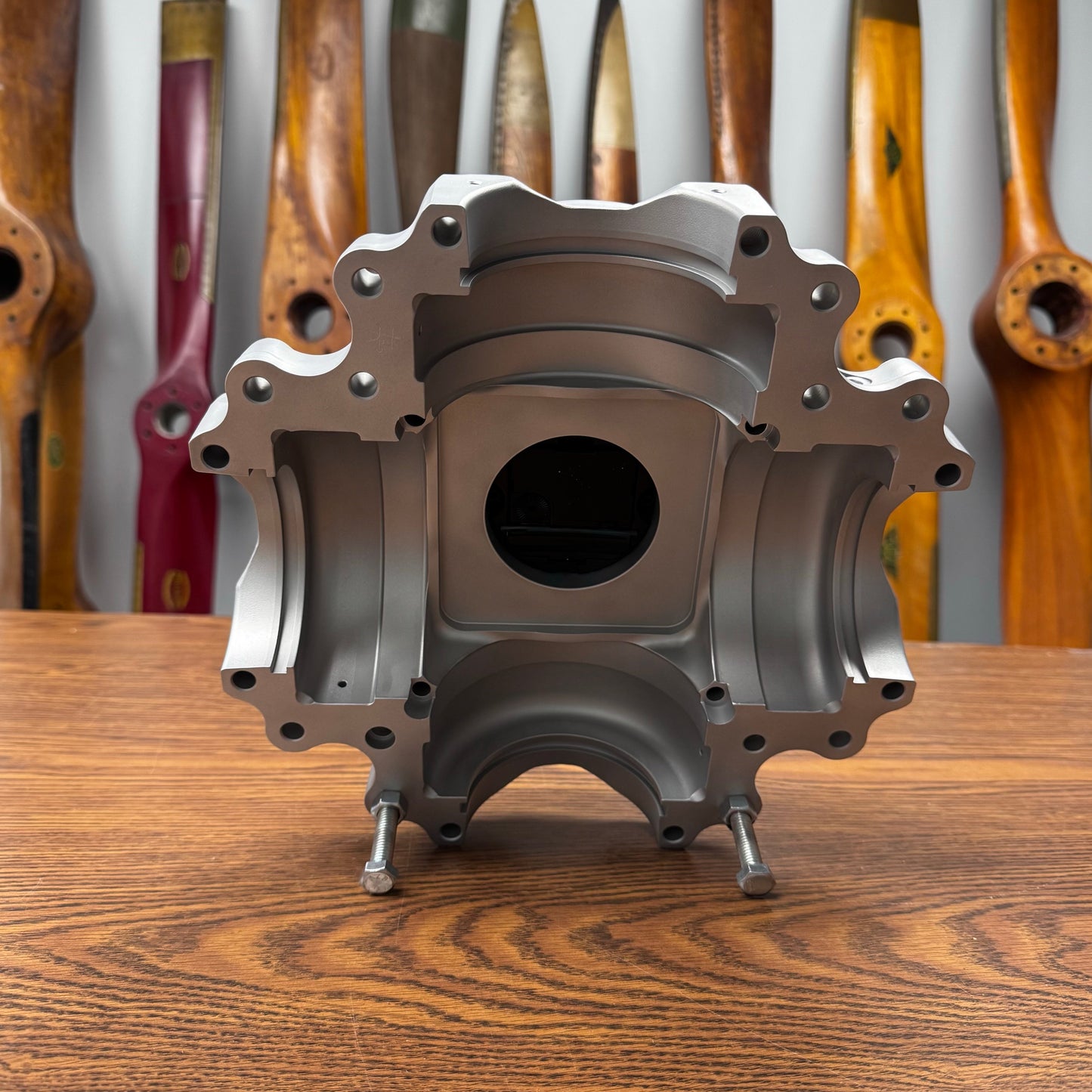 Hawker Beechcraft 1900D 14 Shot Airplane Propeller Hub Desk | Wall Clock