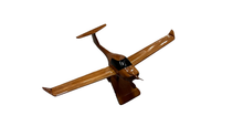 DA-20 ( DA20 ) Diamond Mahogany Wood Desktop Aircraft Model.