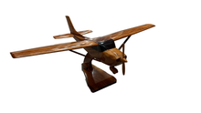 Cessna 182 Mahogany Wood Desktop Airplane Model.