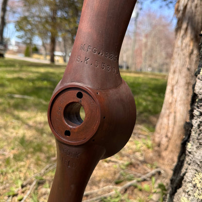 McCook Field 1920's Prototype Wooden Airplane Propeller w/ Spinner