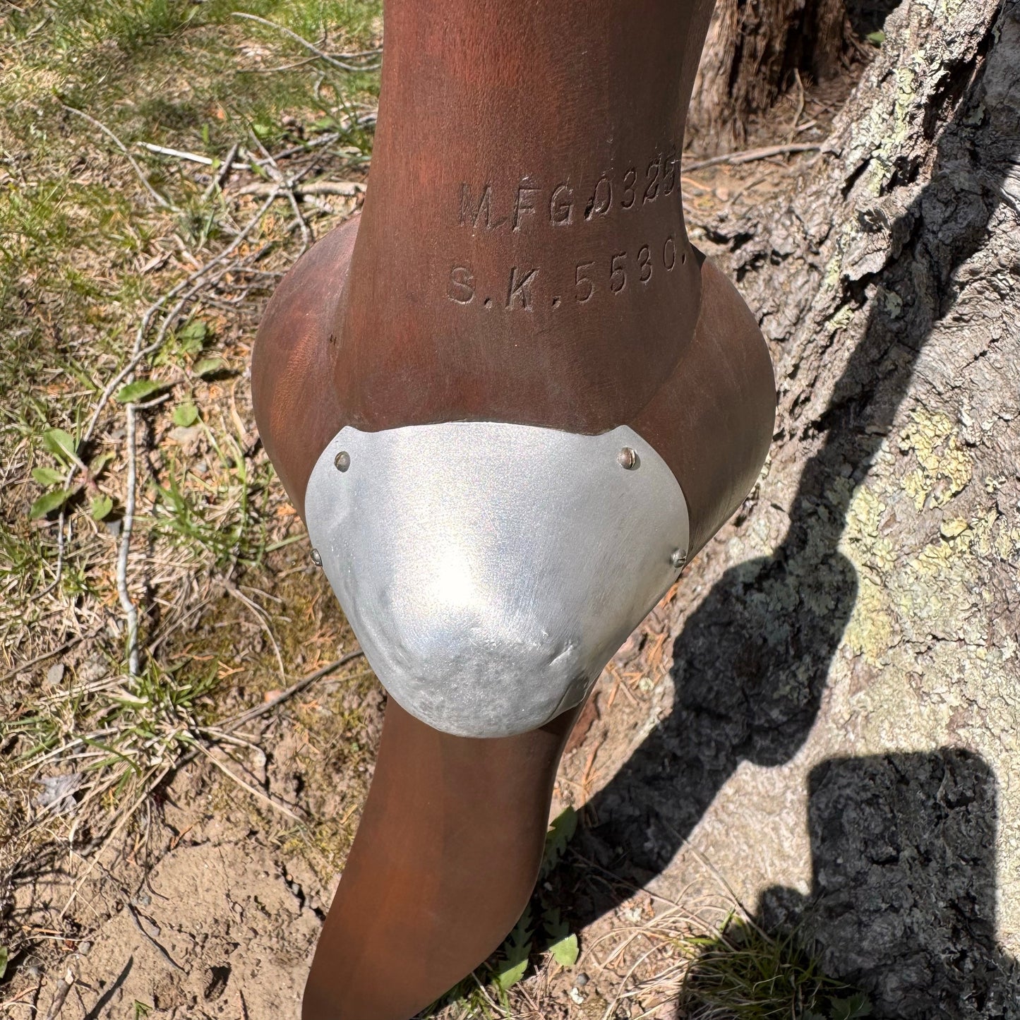 McCook Field 1920's Prototype Wooden Airplane Propeller w/ Spinner