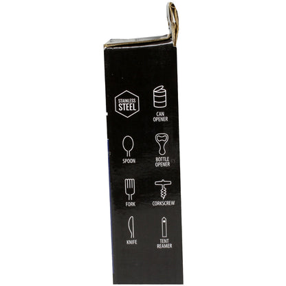 Knife Fork Spoon Combo Utility Tool with Can & Bottle Opener