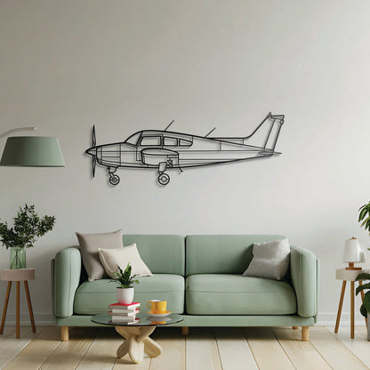 A23-24 Musketeer Metal Aircraft Wall Art - NCP0405