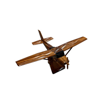 Cessna 182 Mahogany Wood Desktop Airplane Model.