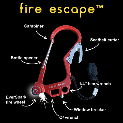 Fire Escape: Fire-Starting Multitool Carabiner