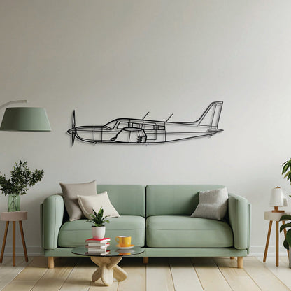 PA-32R-301 Saratoga HP II Metal Aircraft Wall Art - NCP0437
