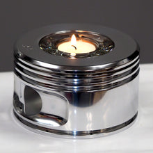 the KATE Jacobs WWII Radial Engine Piston Mirror Polished Tea Light Candle Holder