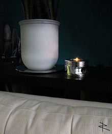 the KATE Jacobs WWII Radial Engine Piston Mirror Polished Tea Light Candle Holder